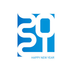 Happy New Year 2021. Vector background. Cover of business diary for 20 21 with wishes. Brochure design template.
