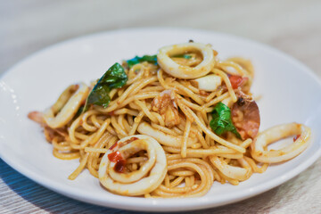 spaghetti with chicken