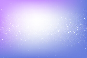 Geometric connected background lines and dots. Simple technology abstract graphic background design, illustration.