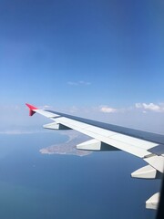 Fototapeta premium wing of airplane