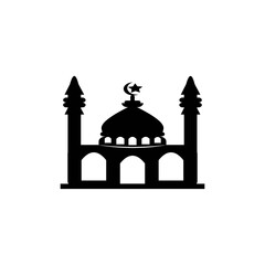 Mosque icon logo, vector design