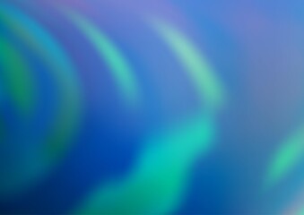 Light BLUE vector glossy bokeh pattern.