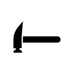 Hammer icon logo, vector design