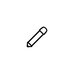 Pencil icon. Drawing symbol. Edit button. Logo design element