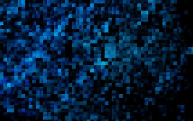 Dark BLUE vector background with rectangles.