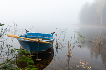 boat on the lake