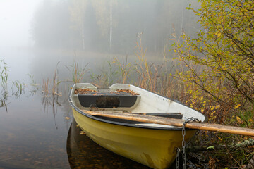 boat on the lake