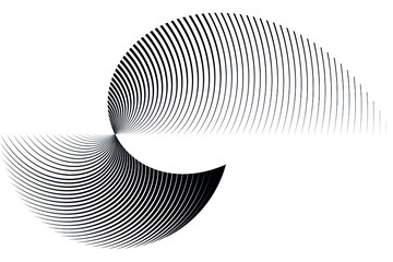 Abstract halftone lines background, geometric dynamic pattern, vector modern design texture.