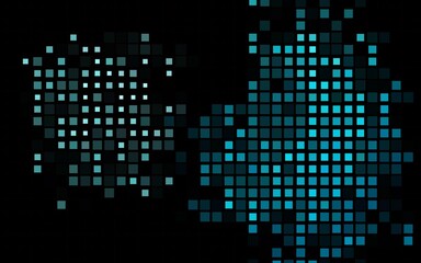 Dark BLUE vector cover in polygonal style.