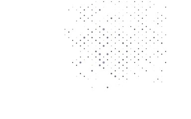 Light Black vector background with bubbles.