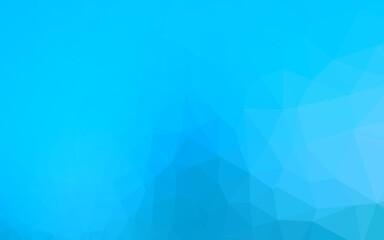 Light BLUE vector abstract mosaic background.