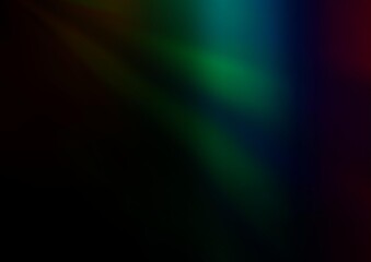 Dark Multicolor, Rainbow vector abstract blurred background.