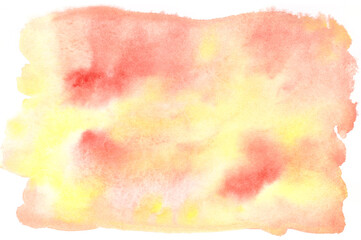 Obraz premium Watercolor abstract festive autumn yellow orange red blurred background
