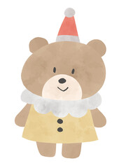 クリスマスをイメージしたかわいいクマ