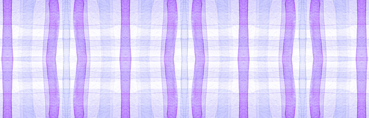 Purple Flannel Checks. Watercolor Stripe 