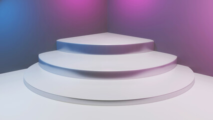 3d rendering abstract stage background mockup