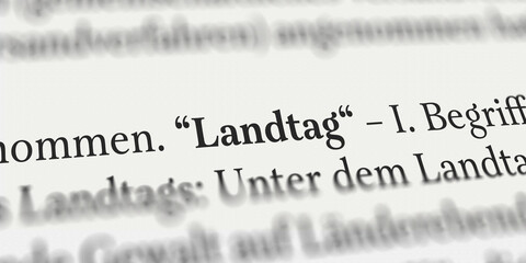 Landtag im Buch