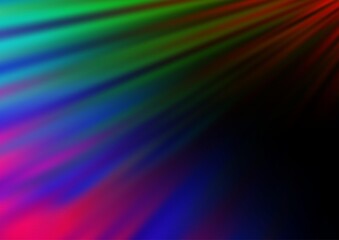 Dark Multicolor, Rainbow vector background with straight lines.