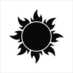 Sun icon. Trendy vector summer symbol for website design, web button, mobile app on white background