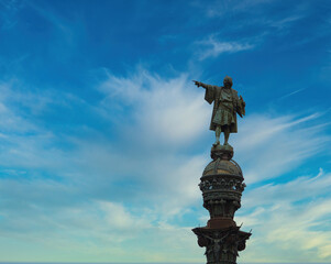 The Columbus Monument is a sculptural complex located in the Portal de la Paz square in Barcelona