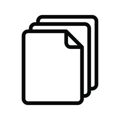 Document vector icon. file icon.  Illustration isolated for graphic and web design.