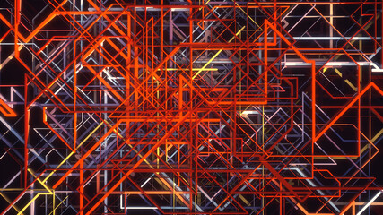 Repeating background of colored patterns