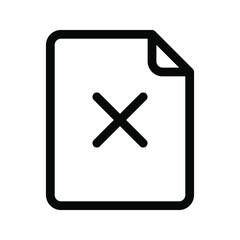 Fototapeta premium Document vector icon. file icon. Illustration isolated for graphic and web design.