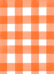 Infinity squares vertical pattern, orange stripes on a white background.