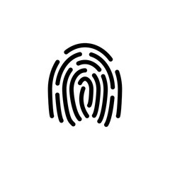 finger print icon vector design trendy