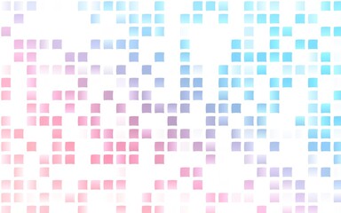 Light Blue, Red vector pattern in square style.