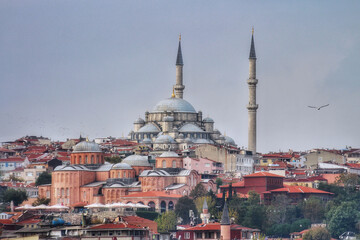 Fototapeta na wymiar Sulaimania Mosque in istanbul