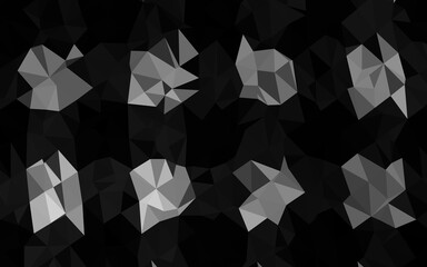 Dark Silver, Gray vector blurry triangle template.