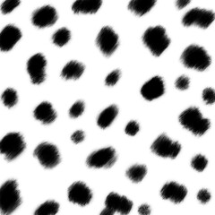 Infinity pattern Dalmatian skin dots and stains. Illustration 