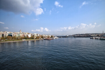 Fototapeta na wymiar view from istanbul in a sunny day