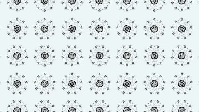 Background with mandalas that increase, decrease. Background for meditation, business, yoga