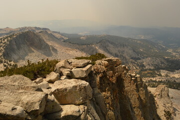 Hiking, climbing and camping in the beautiful Yosemite National Park and valley in California, USA