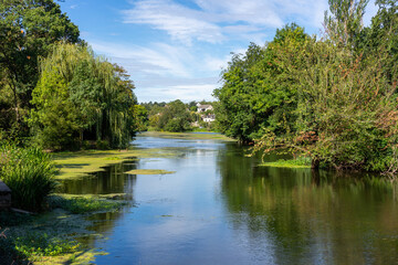 The Thouet river in French countryside