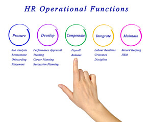 Five functions of human resources