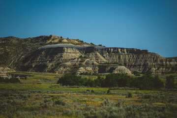 Fototapeta na wymiar The badlands of North Dakota's Theodore Roosevelt National Park!