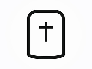 grave monument with a cross