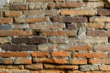 Background of brick wall pattern. Old brick wall in a background image