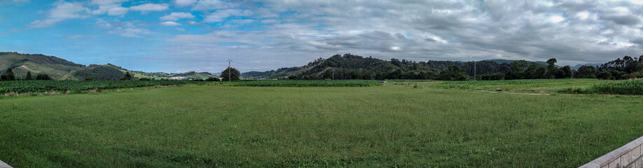 Fototapeta na wymiar Beautiful panorama view of the countryside