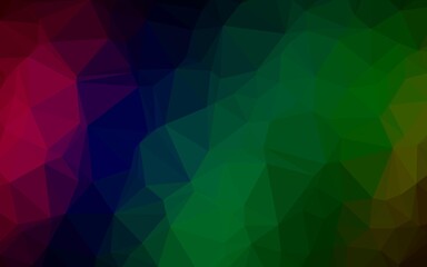 Dark Multicolor, Rainbow vector abstract mosaic background.