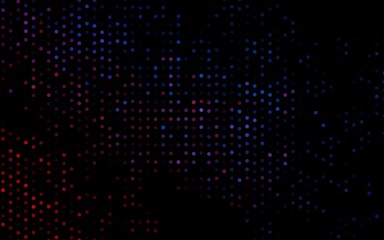 Dark Blue, Red vector cover with spots.