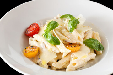 Pasta carbonara.