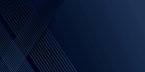 Obraz premium Dark blue abstract background with stripes lines