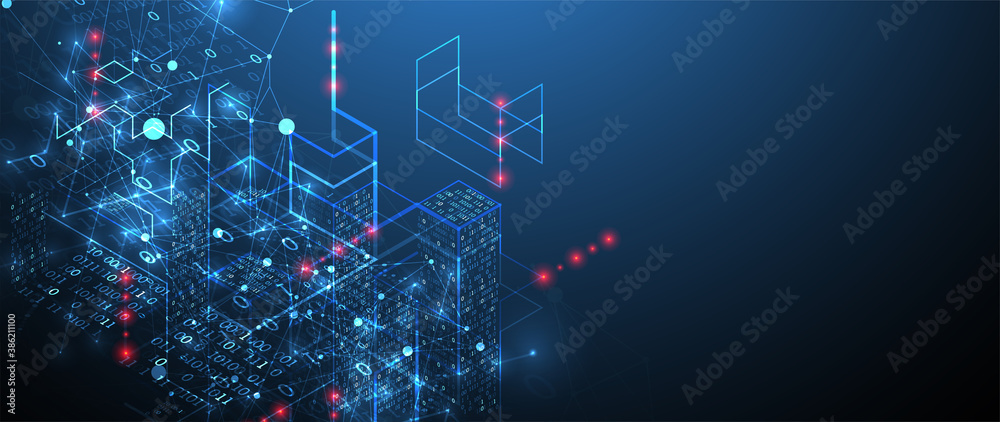 Poster isometric big data concept, database. abstract technology background. vector illustration