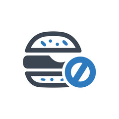 No fast food icon