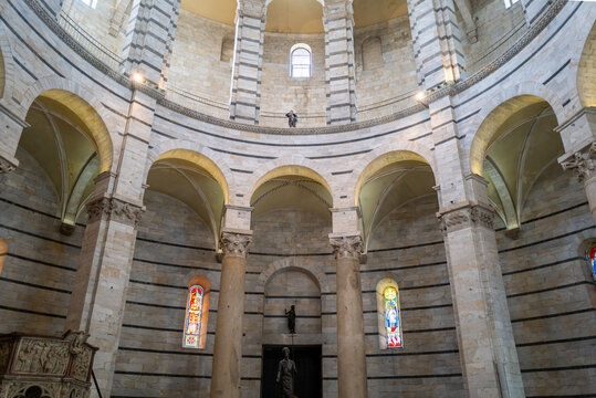 The baptistery san giovanni in Pisa, Italy