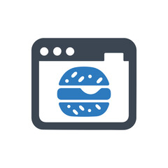Online food order icon